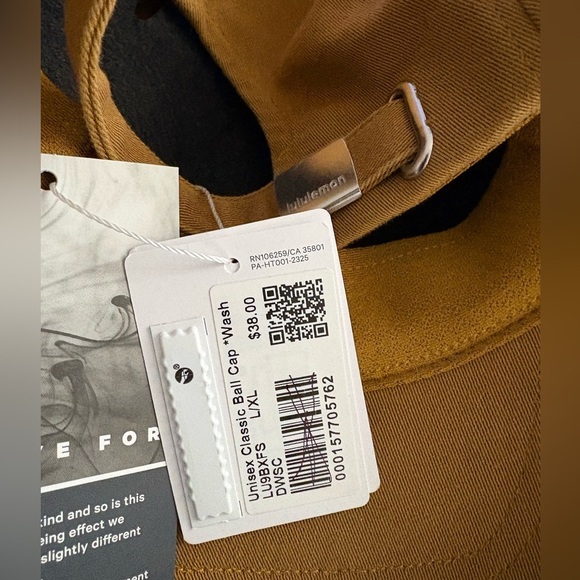 Lululemon Unisex Classic Ball Cap Color Wash Dark Walnut/Spiced Chai - Picture 6 of 6